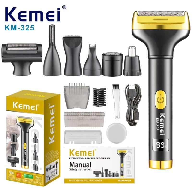 قیمت و خرید ماشین اصلاح 7 کاره کیمی مدل KEMEI KM-325