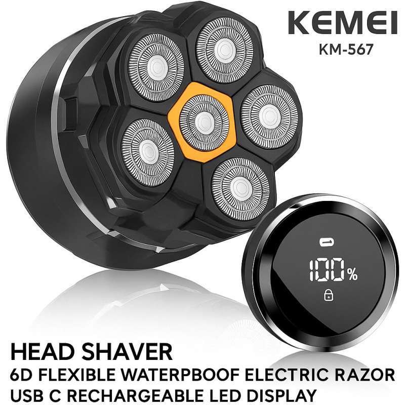 قیمت و خرید شیور شارژی 6 تیغ کیمی KEMEI KM-567