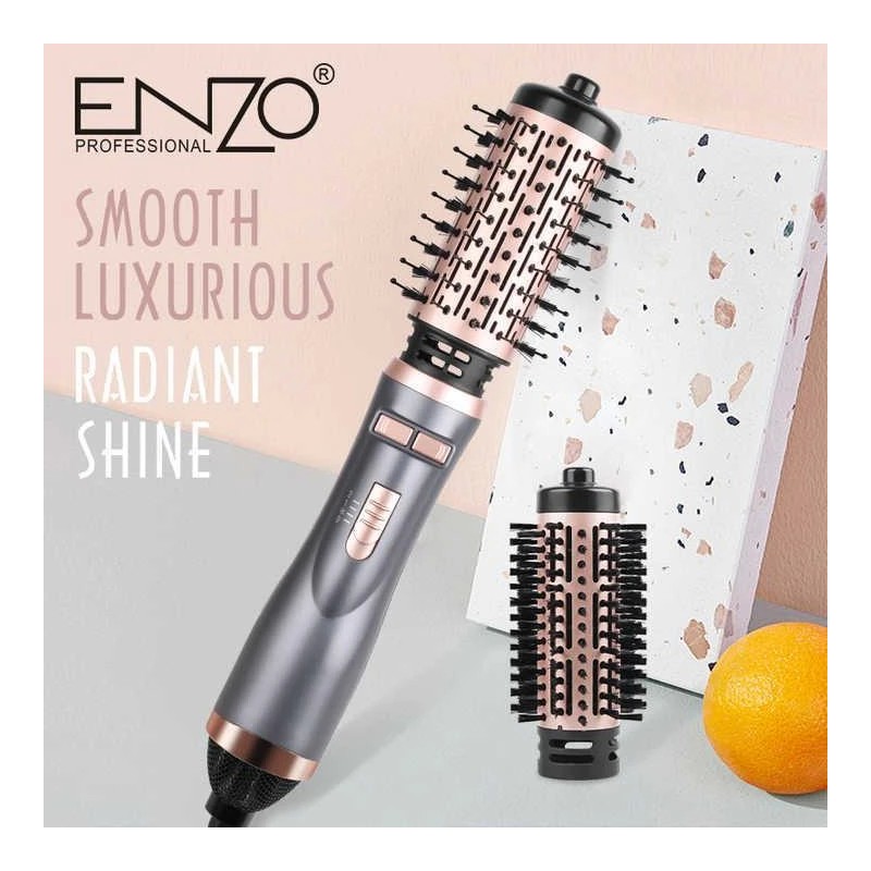 قیمت وخرید سشوار برس‌دار چرخشی انزو پروفشنال EN-742 | خشک‌کن و صاف‌کن حرفه‌ای مو