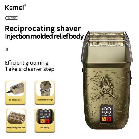 خرید شیور شارژی کیمی مدل KEMEI KM-T361 | حرفهای با تیغه استیل ضد زنگ خرید شیور شارژی کیمی مدل KEMEI KM-T361 | حرفهای با تیغه استیل ضد زنگ