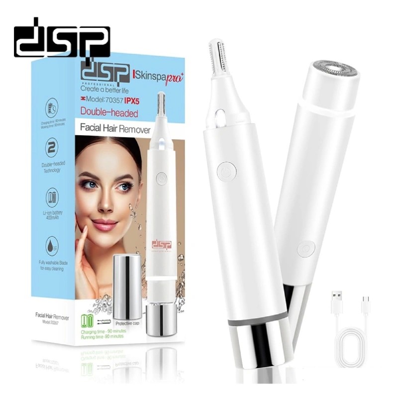 قیمت و خرید شیور صورت و ابرو زنانه DSP مدل 70357 | ضدآب، LED، شارژی