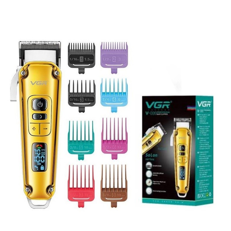 قیمت ماشین اصلاح VGR V-006 حجم‌زن حرفه‌ای با تیغه سرامیکی و باتری قدرتمند