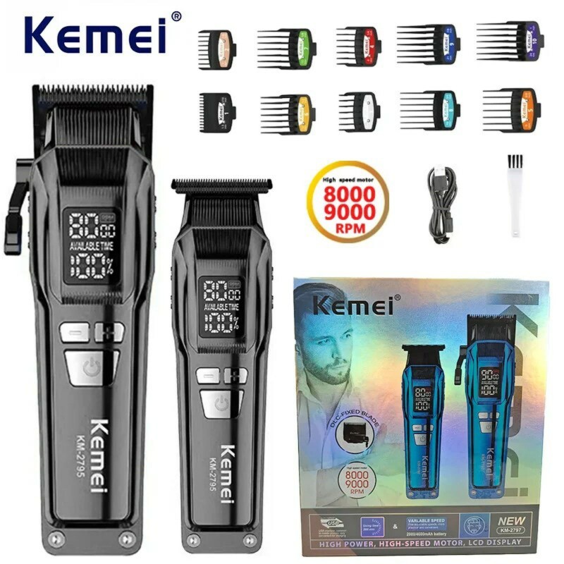 خرید ست حرفه ای ماشین اصلاح کیمی KM-2797 مخصوص استفاده شخصی و سالنی