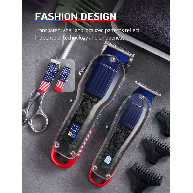 خریدماشین اصلاح حرفه‌ای تاوومیو TWOMEOW | تیغه استیل ضد زنگ + باتری 2000mAh