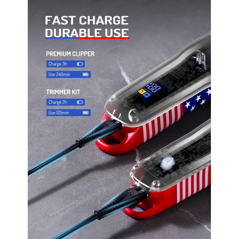 خریدماشین اصلاح حرفه‌ای تاوومیو TWOMEOW | تیغه استیل ضد زنگ + باتری 2000mAh