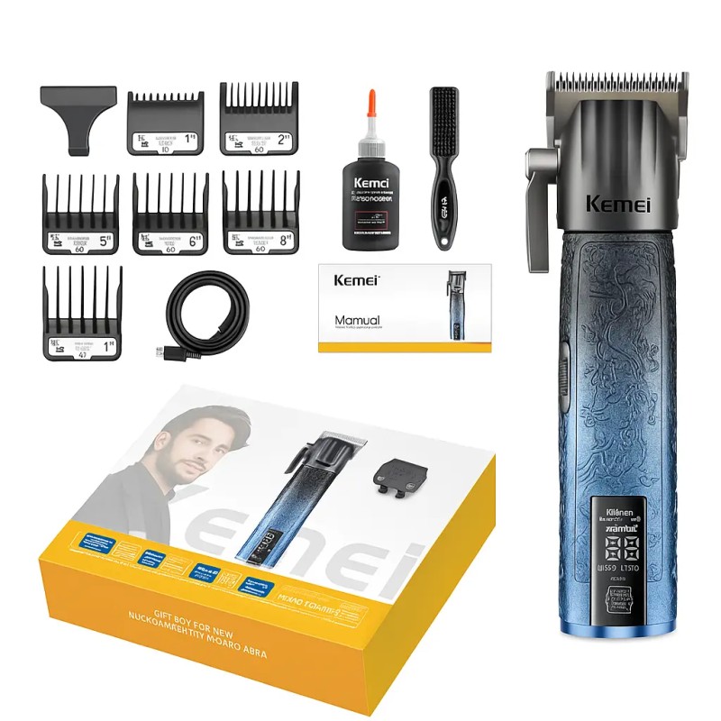 ماشین اصلاح کیمی Kemei KM-8550 | حجم زن حرفه‌ای با موتور قدرتمند 9000 دور