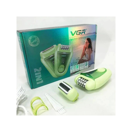 اپیلیدی 2 کاره وی جی آر VGR V-758 | اصلاح حرفه‌ای با تیغه استیل ضد زنگ