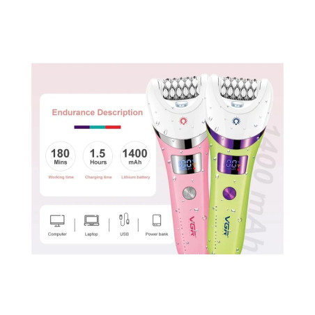 خرید اپیلیدی 5 کاره وی جی آر مدل VGR V-759 | ضدآب با باتری قوی و صفحه نمایش LED