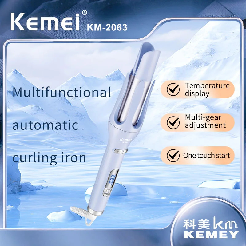 فر کننده و حالت دهنده موی کیمی KEMEI KM-2063 | فر درشت، دمای قابل تنظیم