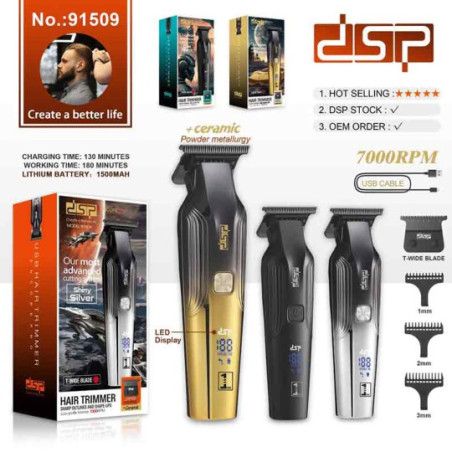 قیمت ماشین اصلاح دی اس پی مدل DSP-91509 با تیغه سرامیک و برش مستقیم