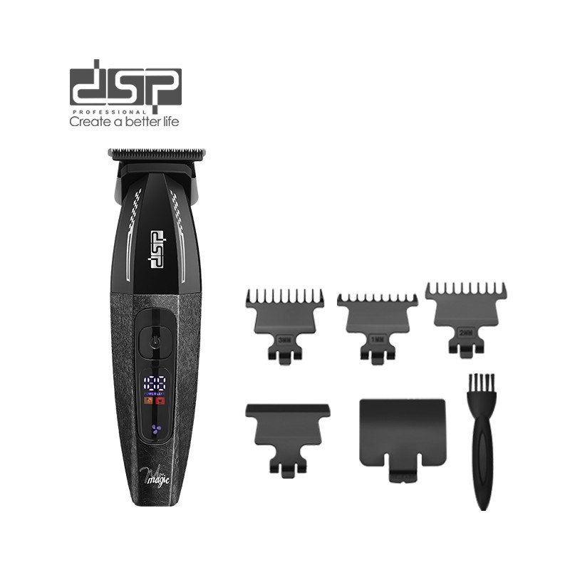 قیمت ماشین اصلاح دی اس پی مدل dsp 90248 با تیغه آهن + سرامیک، هر دو با آبکاری تیتانیوم مشکی