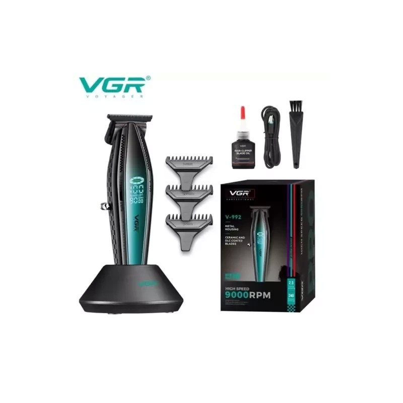 خرید ماشین اصلاح حرفه‌ای VGR V-992 | موتور ۹۰۰۰ دور | تیغه متالورژی پودر