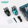 ریش تراش چرخشی 5 تیغه وی جی آر مدل V-304