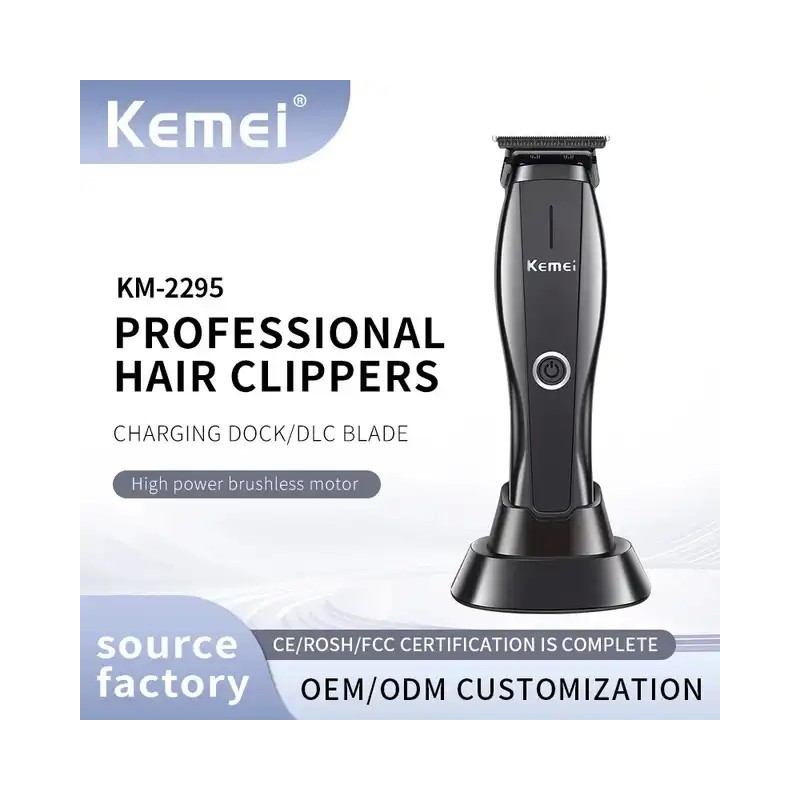 خرید و قیمت ماشین اصلاح خط‌زن و صفرزن کیمی مدل KM-2295 | تیغه استیل DLC ضدزنگ، باتری ۲۱۰ دقیقه‌ای، موتور ۸۸۰۰ دور