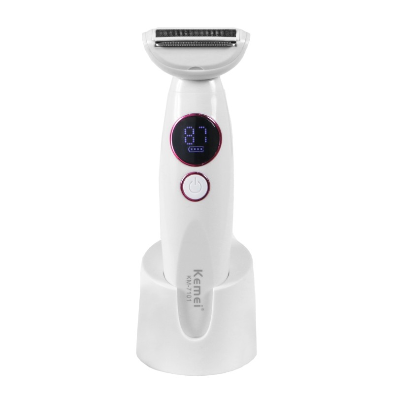 قیمت و خرید دستگاه اصلاح موی بانوان کیمی KM-7101 | ست کامل صورت و بدن