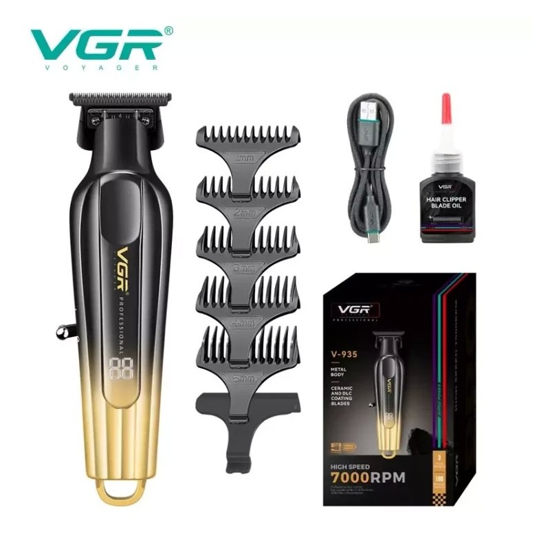 خرید ماشین اصلاح وی جی آر VGR V-935 | تیغه سرامیک و DLC + باتری 2000mAh (خرید با گارانتی)