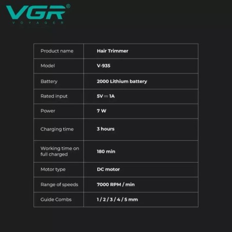 ماشین اصلاح وی جی آر VGR V-935 ماشین اصلاح وی جی آر VGR V-935