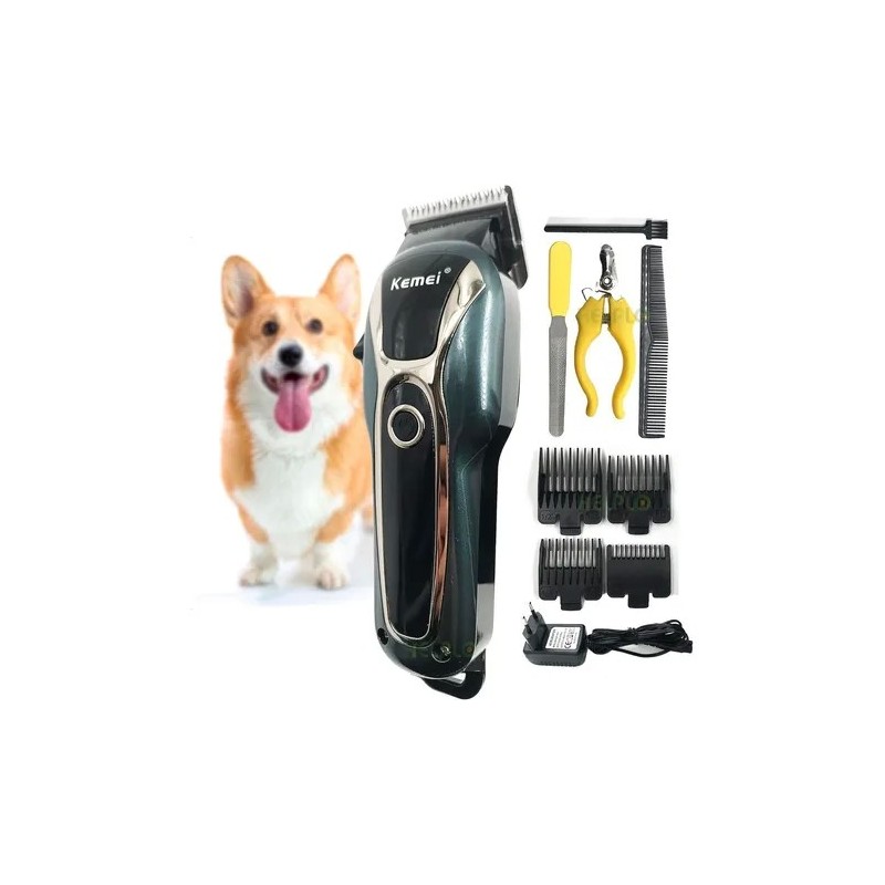 قیمت ماشین اصلاح حیوانات کیمی KM-1991 | تیغه استیل ضدزنگ، باتری ۱۲۰ دقیقه‌ای، صفحه نمایش LED