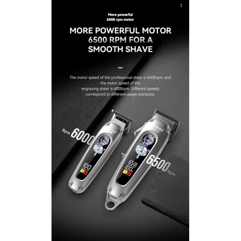 خرید ست حرفه ای ماشین اصلاح کیمی مدل Kemei KM-8540