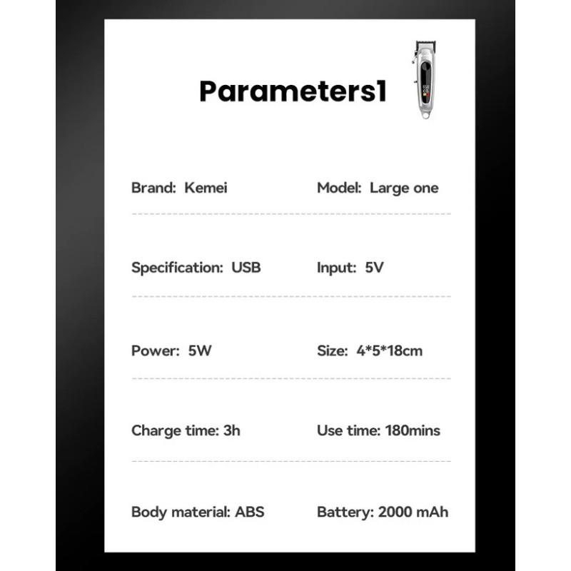 خرید ست حرفه ای ماشین اصلاح کیمی مدل Kemei KM-8540