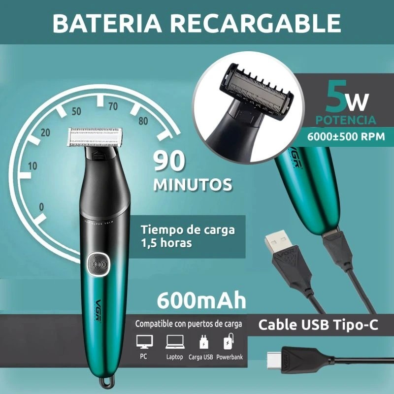 خرید ماشین اصلاح ضد آب VGR V-339 | تیغه استیل ضدزنگ | فناوری IPX6