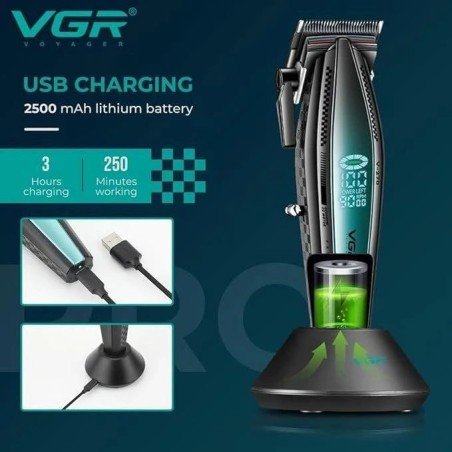 قیمت ماشین اصلاح حرفهای VGR V-270 | حجمزن، فید و سایهزنی | باتری ۴ ساعته قیمت ماشین اصلاح حرفهای VGR V-270 | حجمزن، فید و سایهزنی | باتری ۴ ساعته