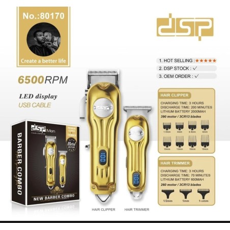 قیمت و خرید ست دو قلو حرفه ای DSP 80170 | تیغه استیل ضد زنگ | ضد آب | باتری لیتیومی قیمت و خرید ست دو قلو حرفه ای DSP 80170 | تیغه استیل ضد زنگ | ضد آب | باتری لیتیومی