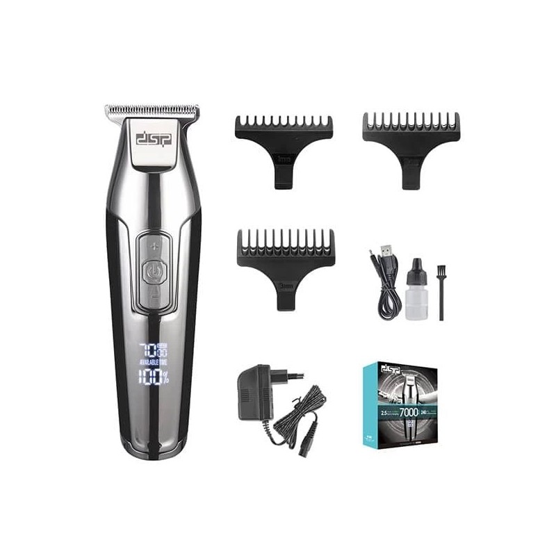 خرید و قیمت ماشین اصلاح DSP 7000 | تیغه استیل ضدزنگ | باتری ۴ ساعته | حالت توربو