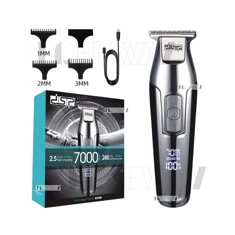 خرید و قیمت ماشین اصلاح DSP 7000 | تیغه استیل ضدزنگ | باتری ۴ ساعته | حالت توربو