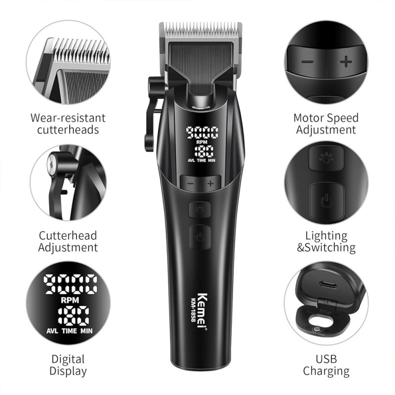 قیمت ماشین اصلاح حجو زن حرفه ای کیمی مدل Kemei Km-1858