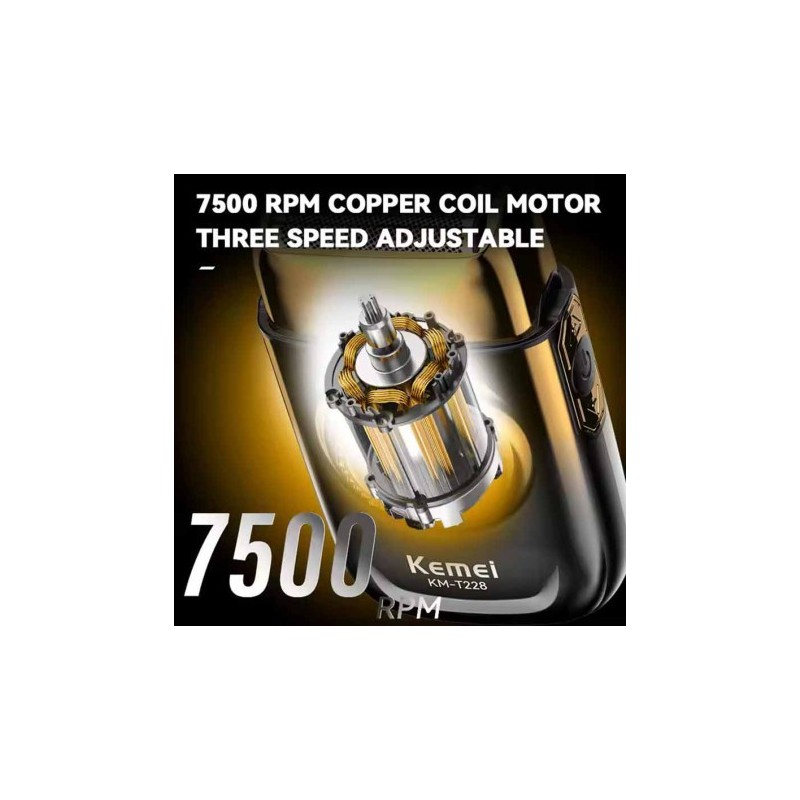 قیمت  شیور حرفه‌ای کیمی مدل Kemei KM-T228 موتور براشلس