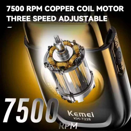 قیمت  شیور حرفه‌ای کیمی مدل Kemei KM-T228 موتور براشلس