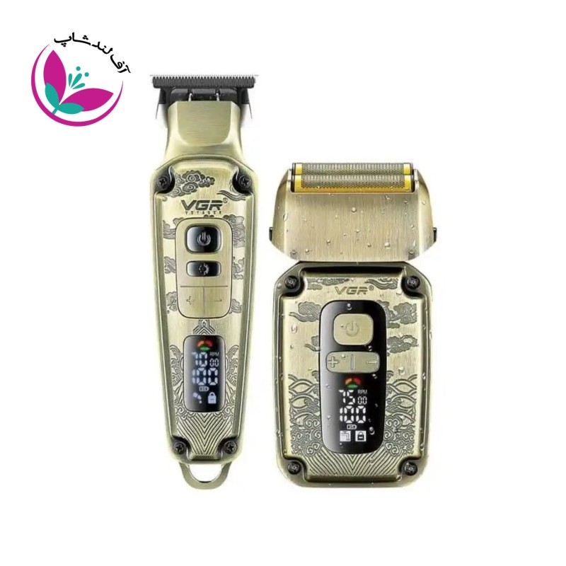 ماشین اصلاح موی سر و صورت وی جی ار مدل V-641 مجموعه دو عددی