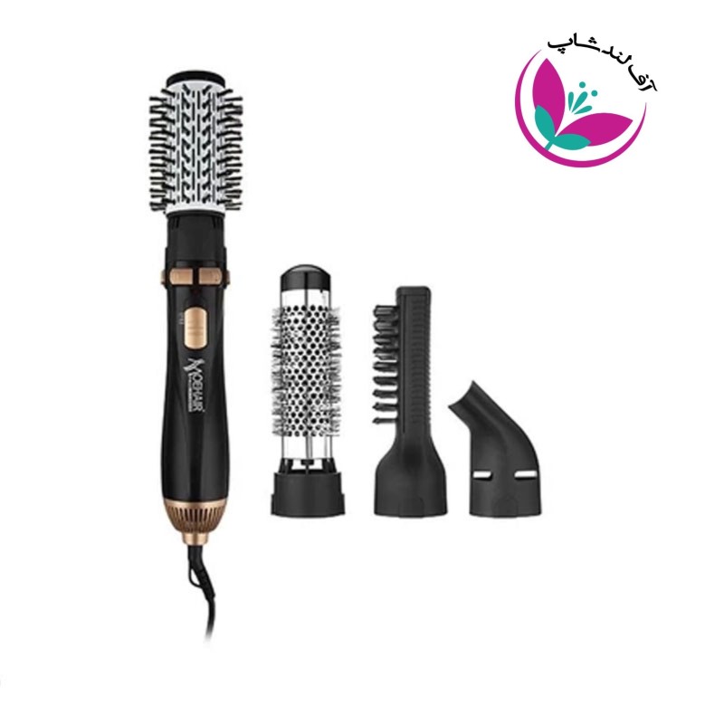 قیمت سشوار چرخشی موهیر MO8 | سشوار برس دار 4 کاره با فناوری یون و تنظیم دما