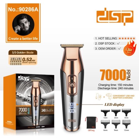 قیمت و خرید خط زن حرفه ای DSP مدل 90286A اصل | تیغه استیل ضدزنگ + باتری 1400mAh