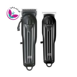 ست حرفه ای خط زن حجم زن ماشین اصلاح وی جی ار مدل v-982 v-282 مجموعه دو عددی