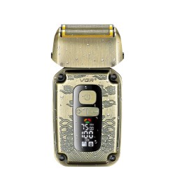 شیور ضد آب VGR V-337 | موتور هوشمند  تیغه تیتانیوم | خط‌زن پاپ‌آپ | شارژ USB-C | طراحی مسی لوکس. اصلاح ریش، بدن و خط‌زنی حرفه ای