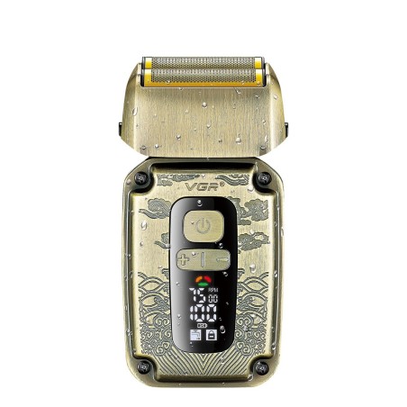 شیور ضد آب VGR V-337 | موتور هوشمند تیغه تیتانیوم | خطزن پاپآپ | شارژ USB-C | طراحی مسی لوکس. اصلاح ریش، بدن و خطزنی حرفه ای شیور ضد آب VGR V-337 | موتور هوشمند تیغه تیتانیوم | خطزن پاپآپ | شارژ USB-C | طراحی مسی لوکس. اصلاح ریش، بدن و خطزنی حرفه ای