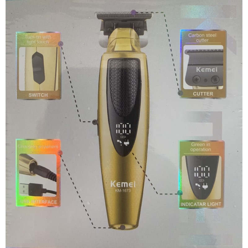 قیمت ماشین اصلاح خط زن حرفه ای کیمی مدل kemei km-1673