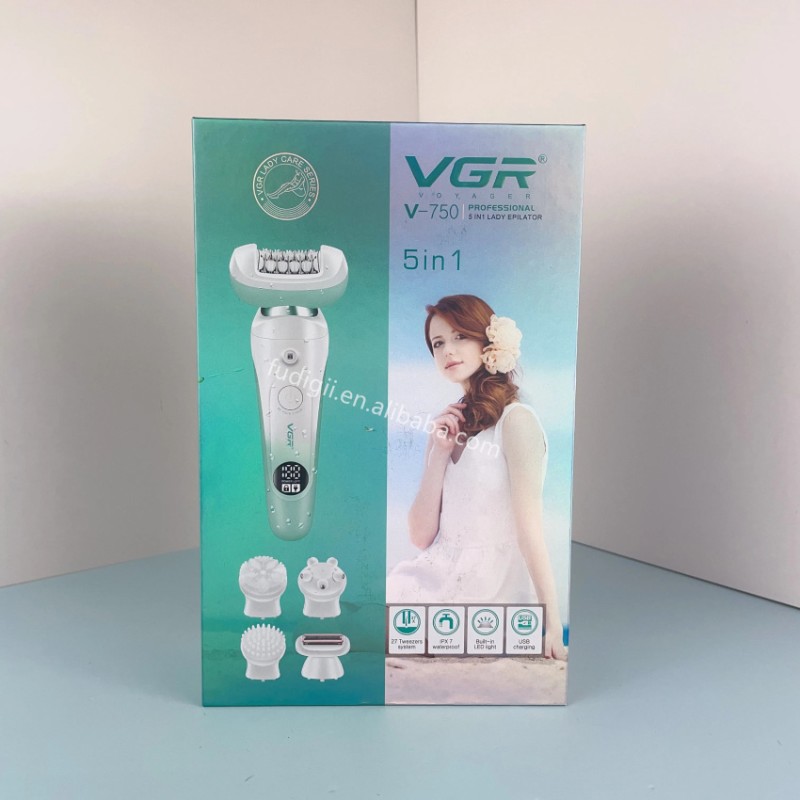 خرید بهترین اپیلاتور حرفه ای 5 کاره بانوان وی جی آر VGR V-750